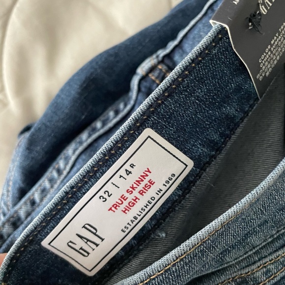 NWT GAP 32/14R High Rise True Skinny Jeans - Picture 4 of 7